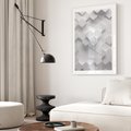 Plakat w ramie 30x40 - Kreatywna Forma - geometryczny, 3D - rama biała