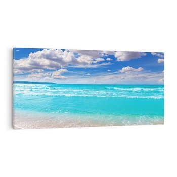 Obraz na płótnie 140x70 - Idylliczna plaża nad morzem - plaża, morze