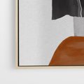 Obraz w ramie 70x100 - Nowoczesna geometria - nowoczesny, geometryczny - rama drewno