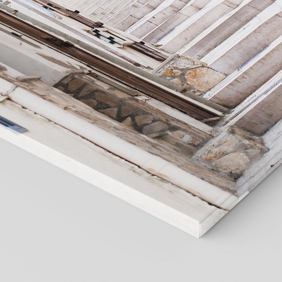 Obraz na płótnie 120x80 - Urokliwa uliczka w perspektywie - uliczka, perspektywa