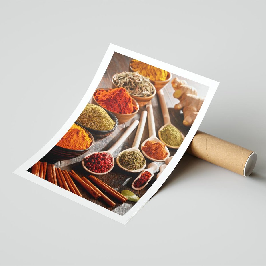 Plakat bez ramy 30x40 - Smakowite Aromaty - przyprawy, kuchnia