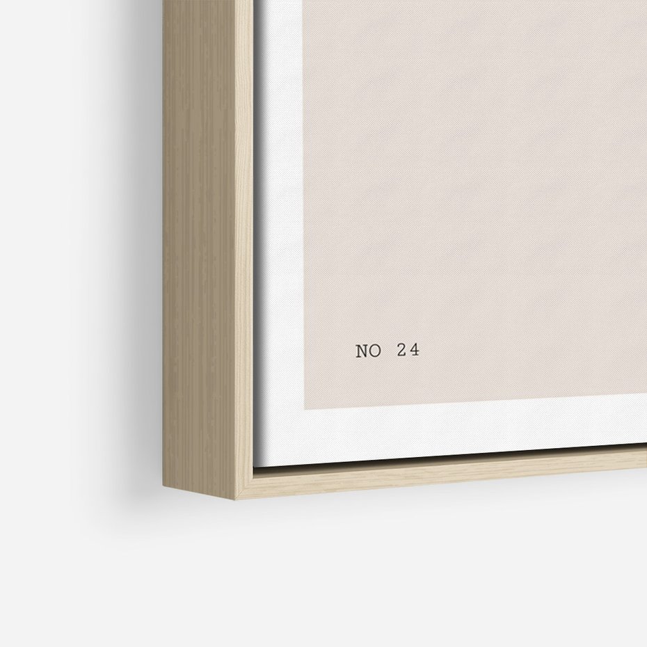 Obraz w ramie 80x120 - Boho Refrakcje Przestrzeni - boho plakat, roślina - rama drewno