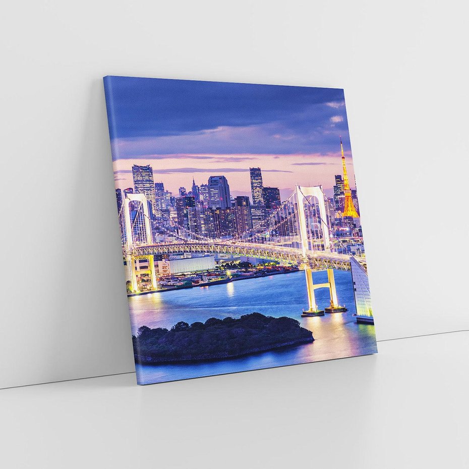 Obraz na płótnie 70x70 - Tokio - pulsujące serce Japonii - Tokio, Japonia