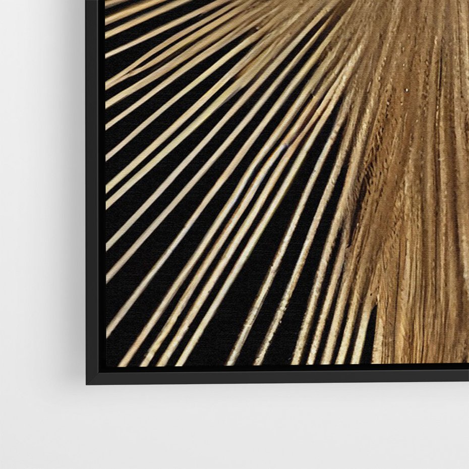 Obraz w ramie 50x70 - Metaliczne Boho Abstrakcje - boho, słońce - rama czarna