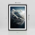 Plakat w ramie 50x70 - Chmurowa aura nad horyzontem - atmosfera, chmury - rama czarna