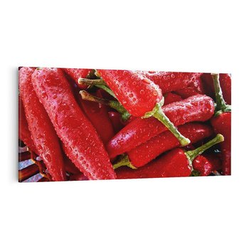 Obraz na płótnie 120x60 - Czerwone Papryczki - czerwone, papryczki