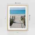 Plakat w ramie 40x50 - Żywa Natura - plaża, morze - rama drewno