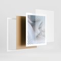 Plakat w ramie 40x50 - Abstrakcyjne Przestrzenie - geometria, 3D - rama biała