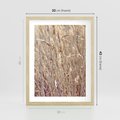 Plakat w ramie 30x40 - Suche Trawy w Wyjątkowym Stylu - suche trawy, boho styl - rama drewno