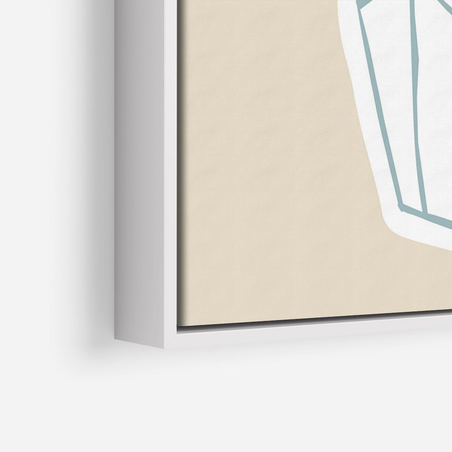 Obraz w ramie 80x120 - Bezgraniczne Marzenia - nowoczesna kompozycja, liście monstery w wazonie - rama biała