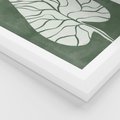 Plakat w ramie 40x50 - Migotliwe Wnętrze Zieleni - zielony plakat, roślinne motywy - rama biała