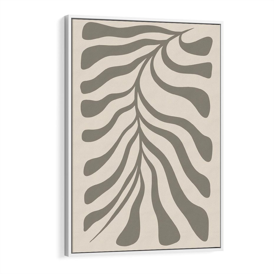 Obraz w ramie 80x120 - Zaklęte Kształty - nowoczesna sztuka, plakat modern - rama biała