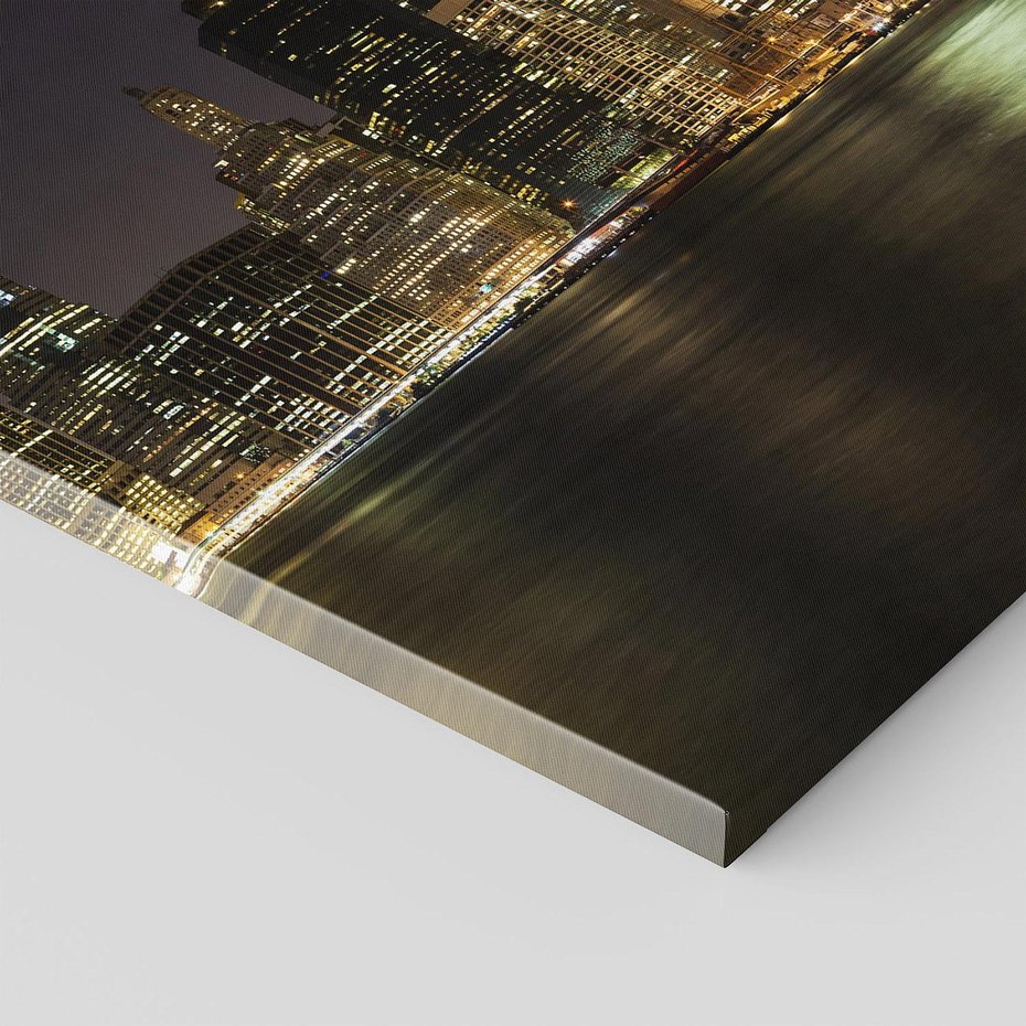 Obraz na płótnie 120x80 - Nowy Jork nocą - New York, Nowy