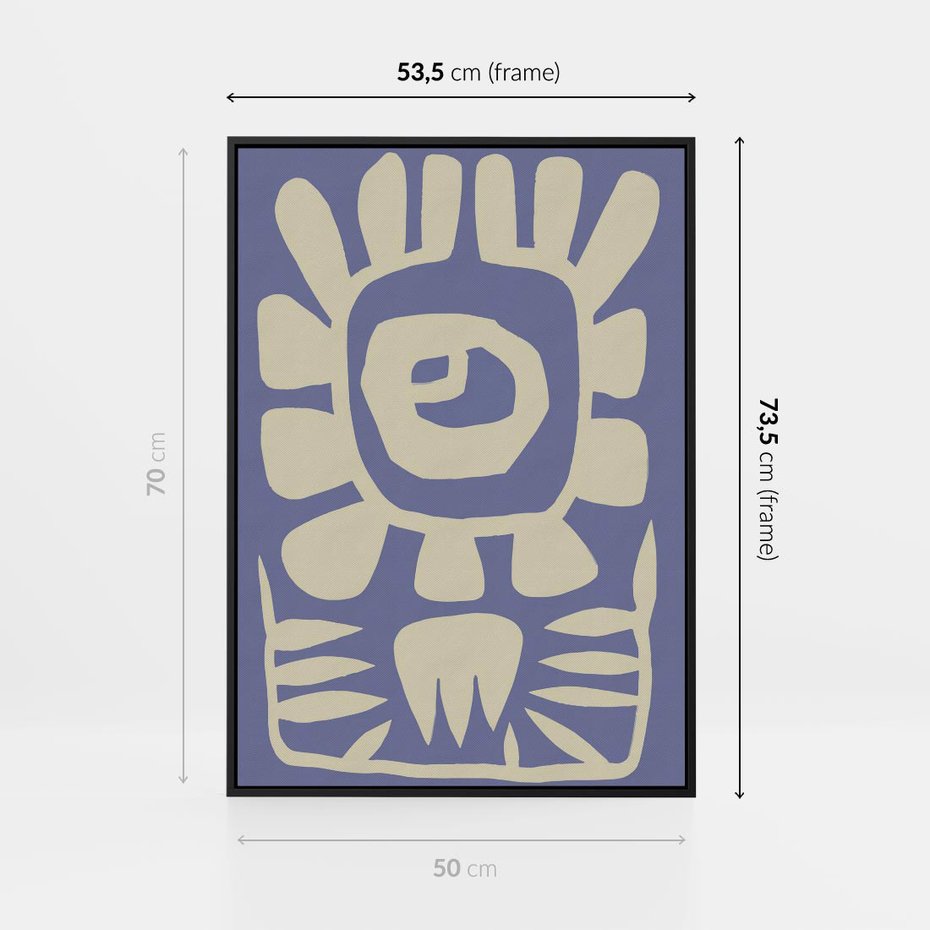 Obraz w ramie 50x70 - Widok Abstrakcyjny - skandynawski styl, plakat - rama czarna