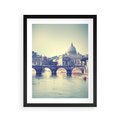 Plakat w ramie 40x50 - Urok włoskiego miasta - Włochy, miasto - rama czarna