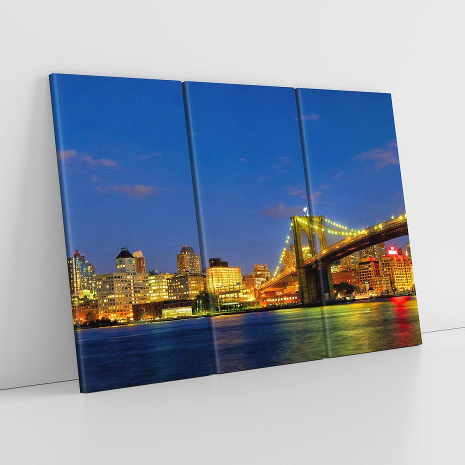 Obraz na płótnie 120x80 - Symbol Manhattanu - most, Nowy Jork