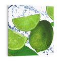 Obraz na płótnie 50x50 - Świeże limonki - limonki, woda