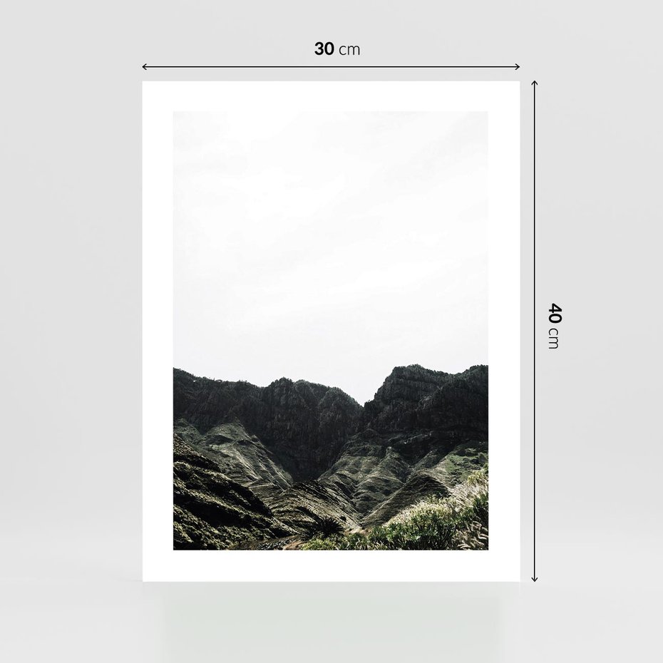 Plakat bez ramy 30x40 - Górska Potęga - górski krajobraz, góry