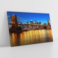 Obraz na płótnie 70x50 - Symbol nowojorskiego krajobrazu: most Brooklyn - most, NY