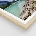 Plakat w ramie 40x50 - Górskie jezioro - spokój i piękno - jezioro, górskie - rama drewno