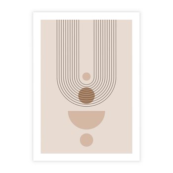 Plakat bez ramy 21x30 - Strukturalne Kształty Postępu - boho plakat, minimalizm