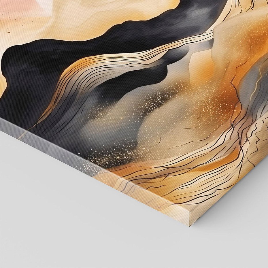 Obraz na płótnie 70x50 - Grafika Zachodu - nowoczesna grafika, odcienie pastelowe