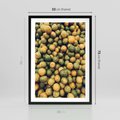 Plakat w ramie 50x70 - Świeżość Cytrusów - cytryny, limonki - rama czarna