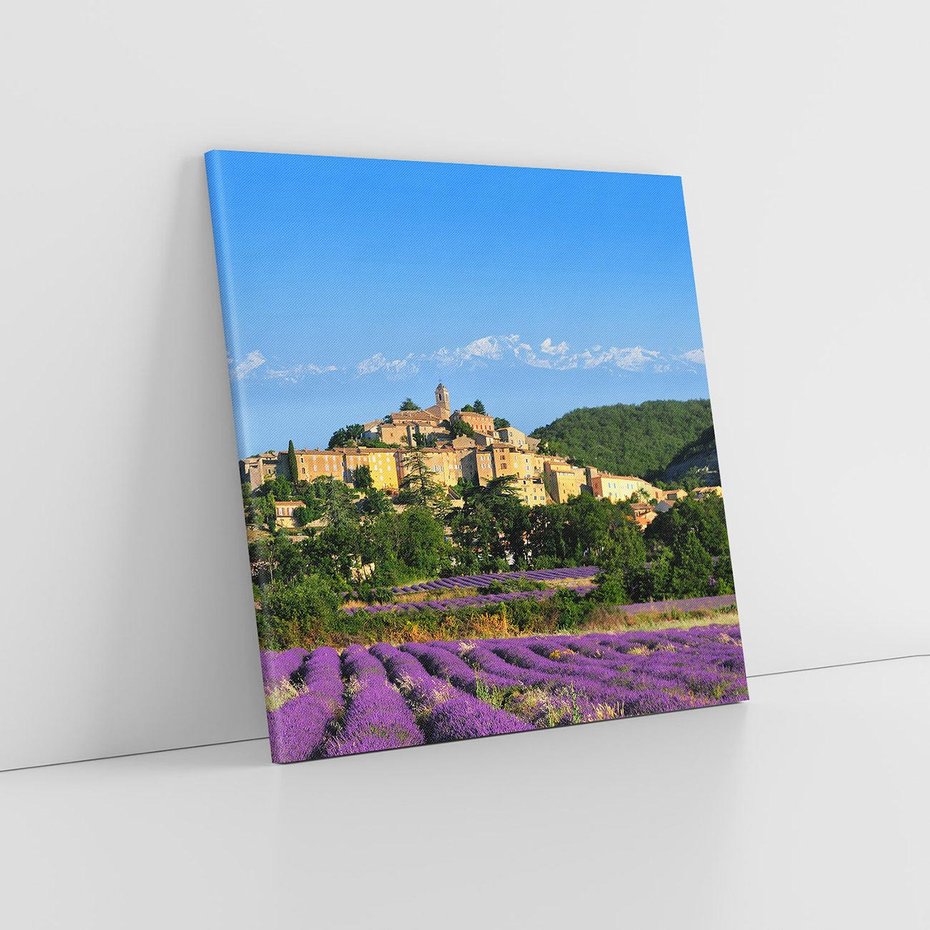 Obraz na płótnie 60x60 - Prowansalska Aura - lawenda, Prowansja