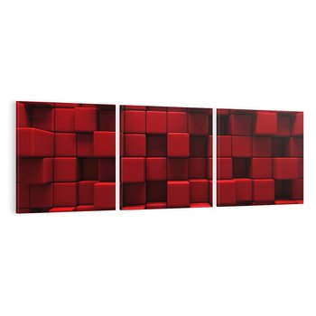 Obraz na płótnie 90x30 - Geometryczne 3D: wizja przestrzeni - geometryczne, 3D