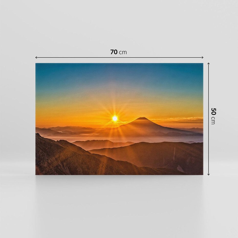 Obraz na płótnie 70x50 - Malownicze góry piękno krajobrazu - góry, krajobraz