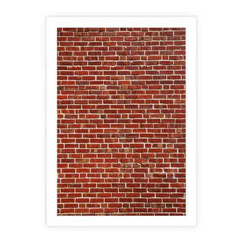 Plakat bez ramy 40x50 - Mur z Cegieł - cegły, mur