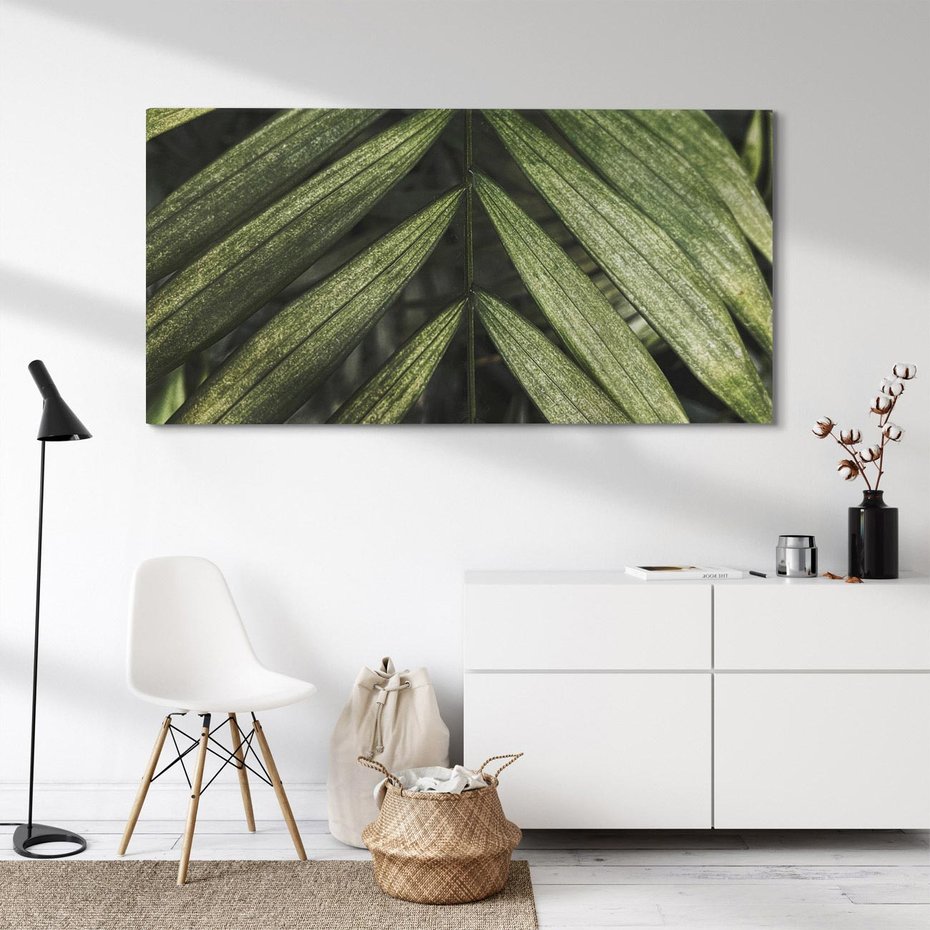 Obraz na płótnie 140x70 - W Liściach Ukryte - zdjęcie, fotografia