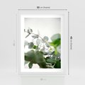 Plakat w ramie 30x40 - Zielony Świat Eukaliptusa - eukaliptus, fotografia - rama biała