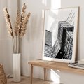 Plakat w ramie 50x70 - Fotografia Wieżowców - architektura, budynki - rama drewno