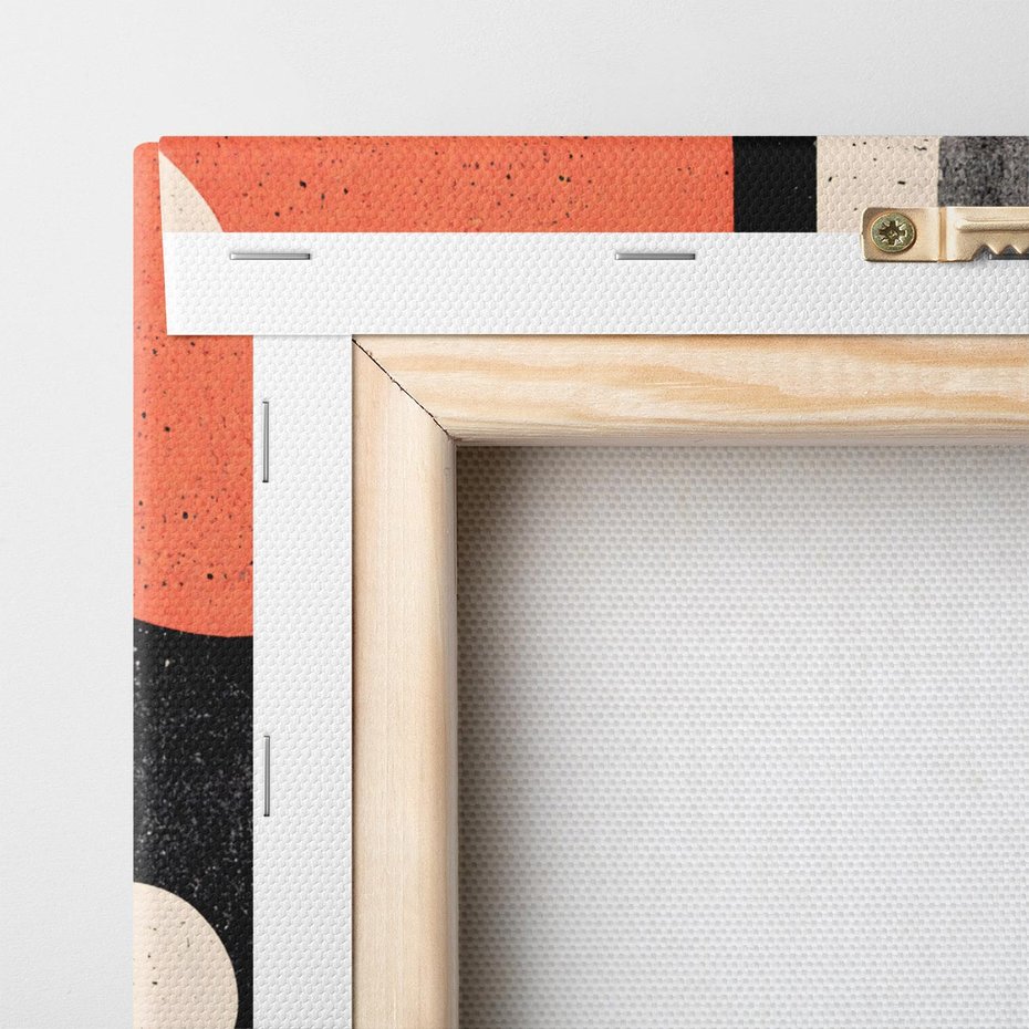 Obraz na płótnie 120x40 - Loftowa Harmonia - abstrakcja, styl loftowy