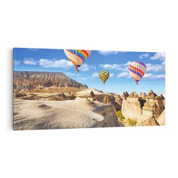 Obraz na płótnie 120x60 - Kolorowe Balony nad Turcją - balony, turcja