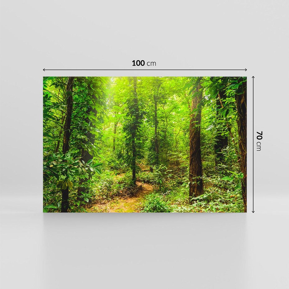Obraz na płótnie 100x70 - Współistnienie z naturą - drzewa, las