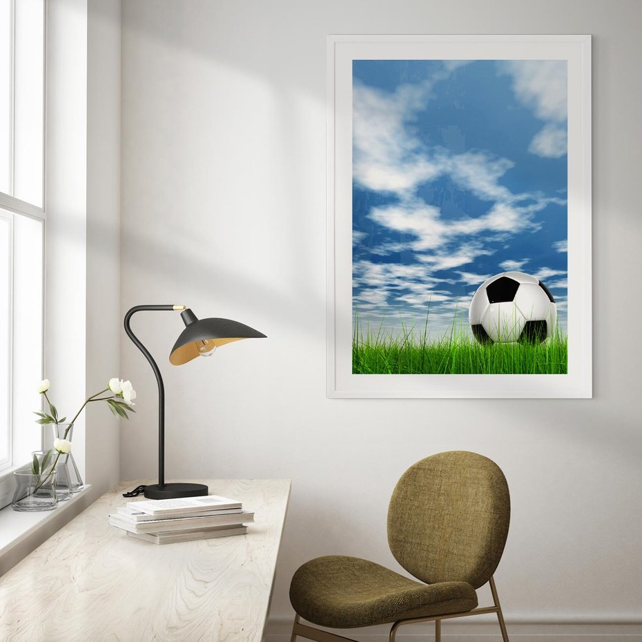 Plakat bez ramy 21x30 - Piłkarska Pasja - piłka, nożna