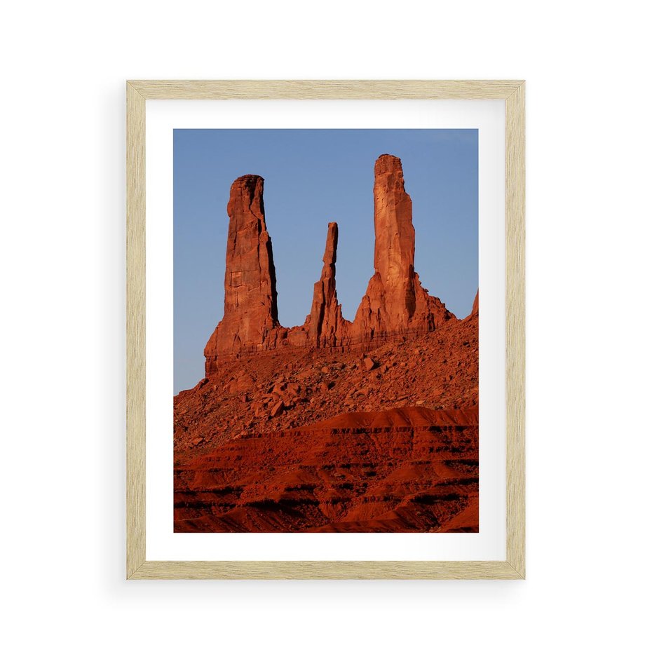 Plakat w ramie 40x50 - Wielki Kanion - majestat pustyni - Wielki Kanion, pustynia - rama drewno