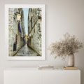 Plakat bez ramy 21x30 - Urok Włoskiej Uliczki - włoska, uliczka