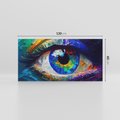 Obraz na płótnie 120x60 - Mistyka Tęczowego Oka - oko, obraz olejny
