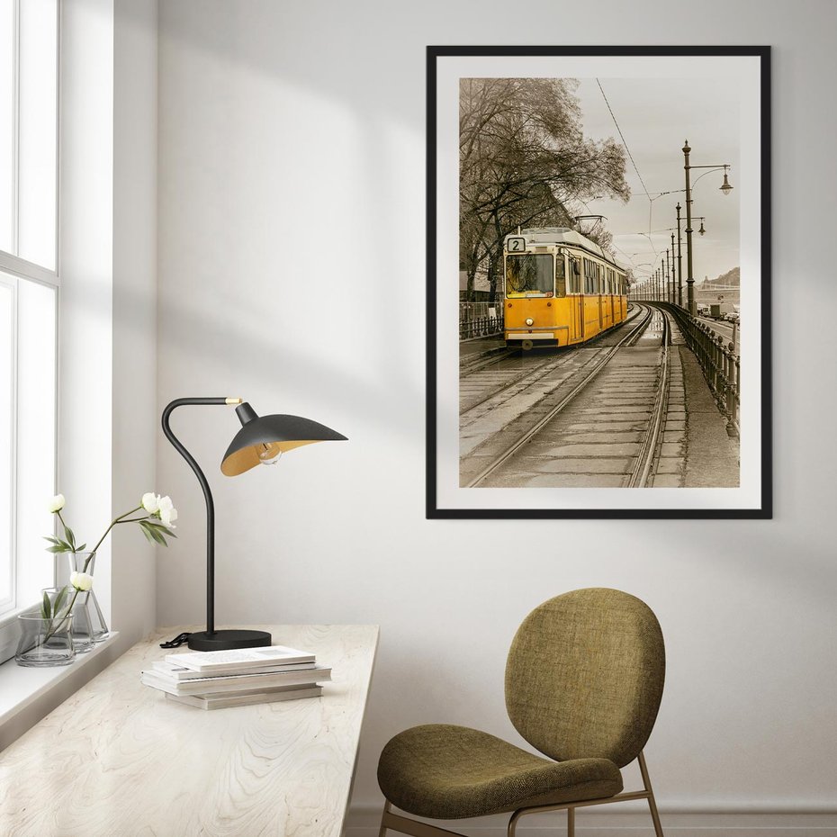 Plakat bez ramy 50x70 - Tramwaj w Lizbonie - Lizbona, tramwaj