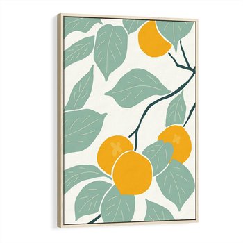 Obraz w ramie 80x120 - Wewnętrzna Melodia - plakat, nowoczesna sztuka - rama drewno