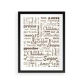 Plakat w ramie 30x40 - Kawa w Stylu Coffee - kawa, coffee - rama czarna