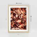 Plakat w ramie 30x40 - Magia Jesiennej Ziemi - liście, jesień - rama drewno
