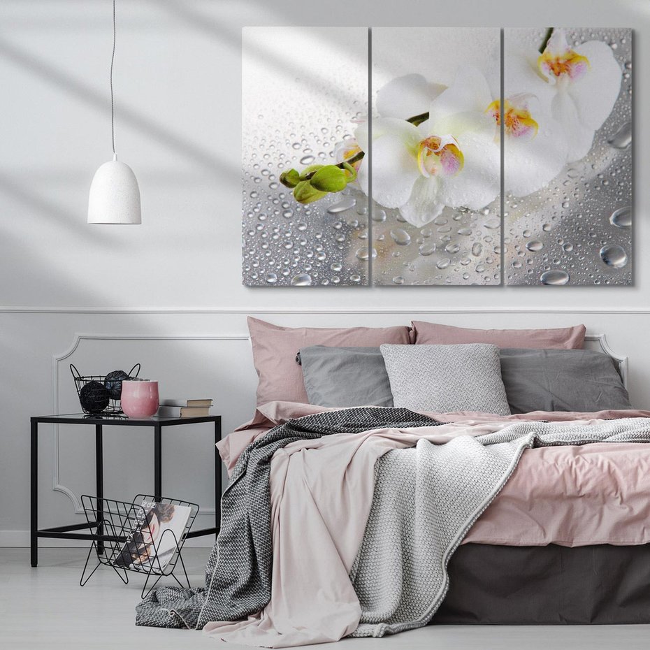 Obraz na płótnie 120x80 - Kwiatowy rój - kwiaty, kwiat