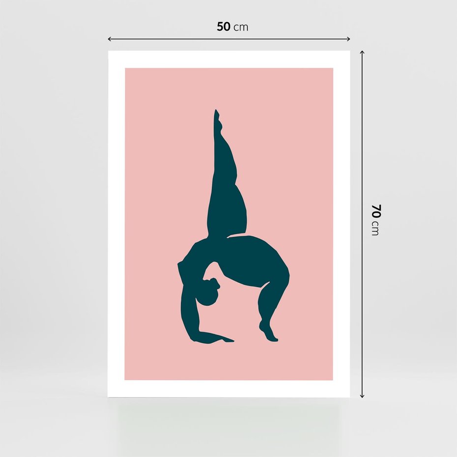 Plakat bez ramy 50x70 - Zaklęte Wzory - abstrakcja, kobieca sylwetka