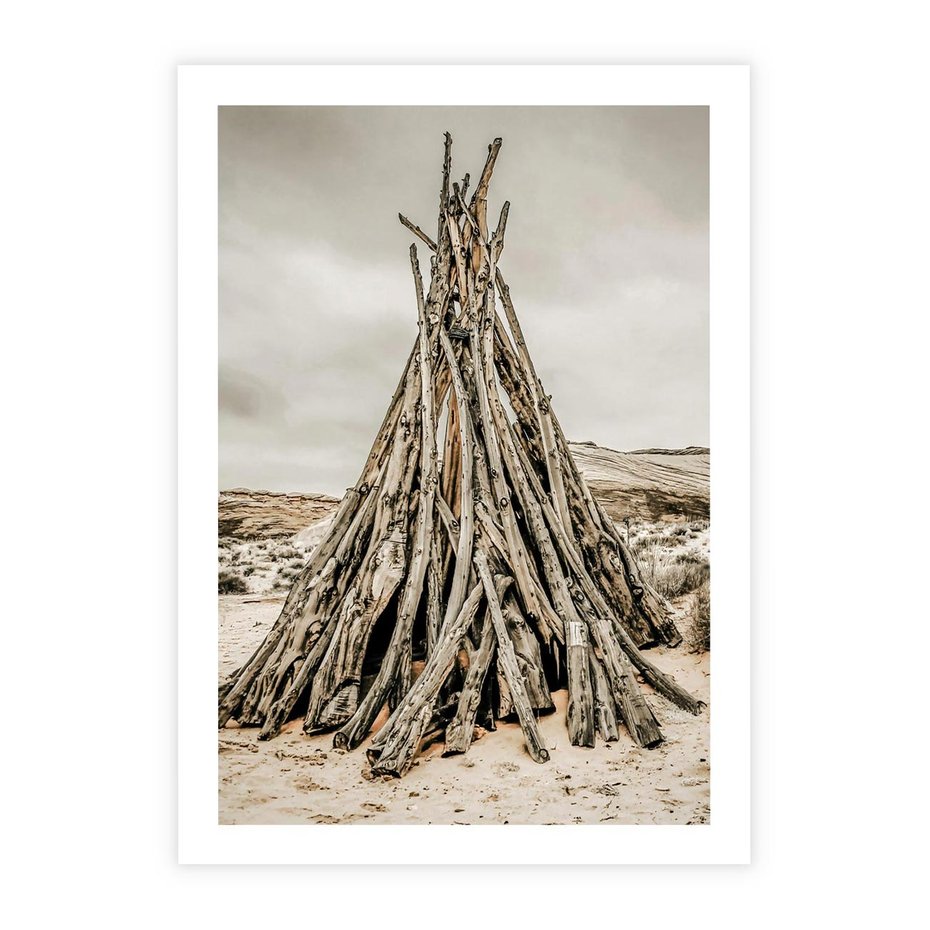 Plakat bez ramy 21x30 - Ciepło Przeszłości - retro fotograia, odcienie sepii