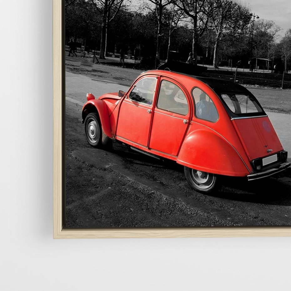 Obraz w ramie 50x50 - Paryż Wieża Eiffla - Paryż, Wieża - rama drewno