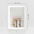 Plakat w ramie 30x40 - Elegancja Prostoty - ubrania, modowa fotografia - rama biała